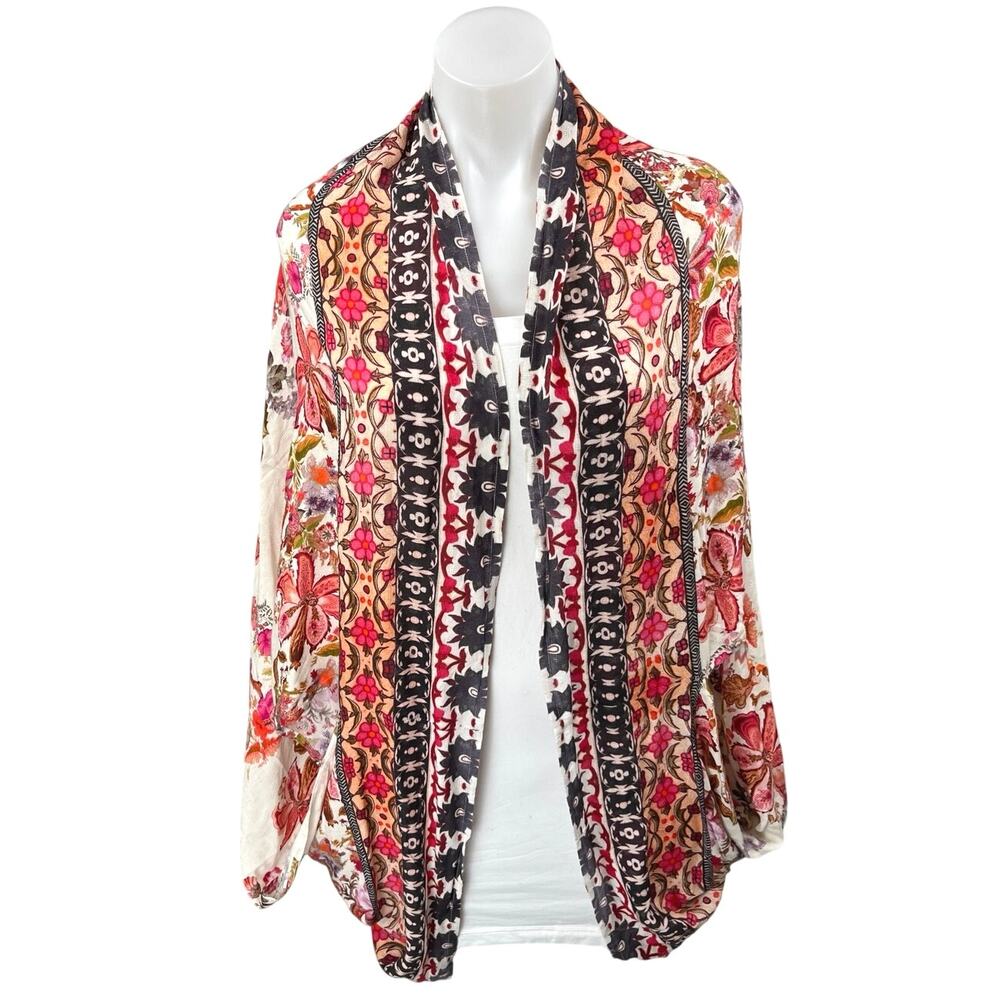 Anthropologie x Kachel Josephina Multicolor Floral Kimono Coat Jacket One Size